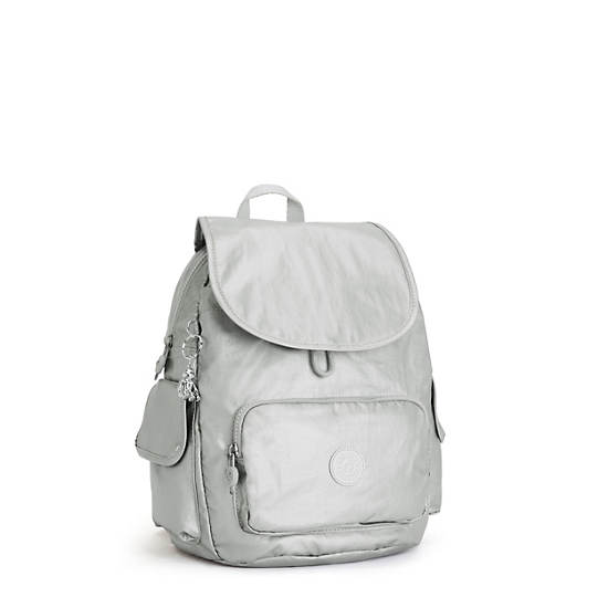 Kipling City Pack Small Metallic Sırt Çantaları Gümüş | TR 1701DF